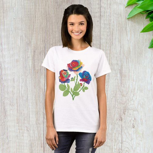 Rainbow Roses T_Shirt