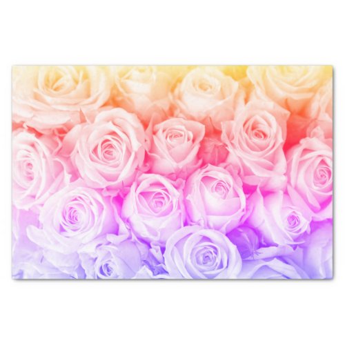 Rainbow Roses Tissue Paper