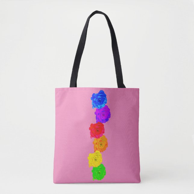 Rainbow Roses Tote Bag (Front)