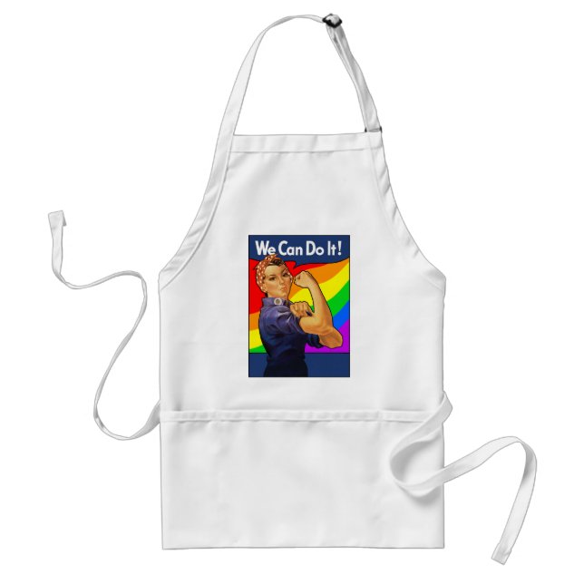 Rainbow Rosie Adult Apron (Front)