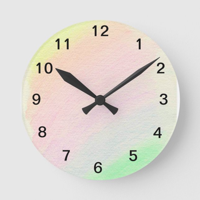 Rainbow - round clock (Front)
