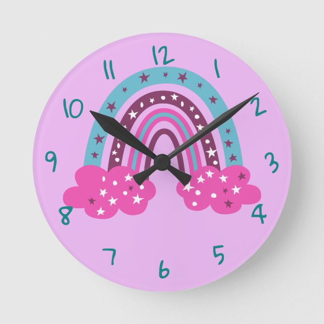 Rainbow Round Clock (Front)