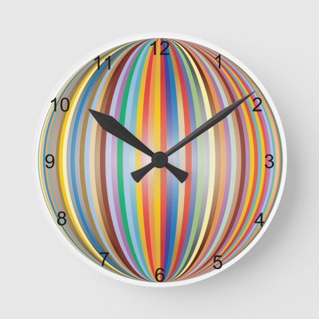 Rainbow Round Clock (Front)