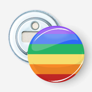 Rainbow Round LGBT Flag Bottle Opener