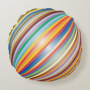 Rainbow Round Pillow