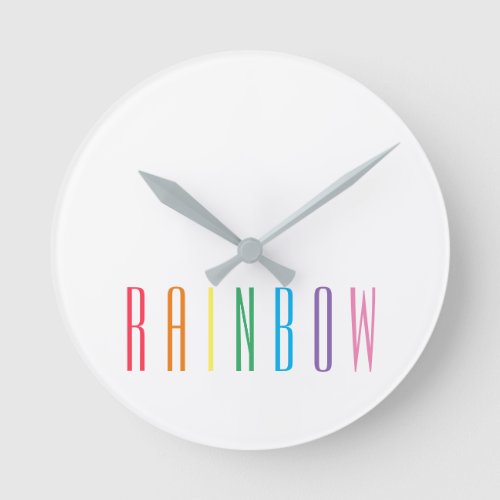 RAINBOW Round Wall Clock