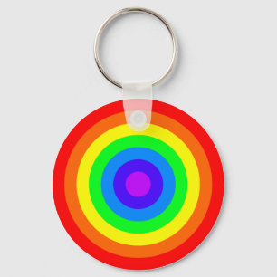 Rainbow Roundel Keychain