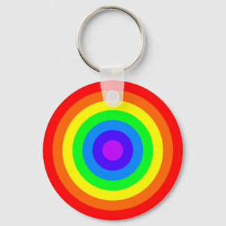 Rainbow Roundel Keychain
