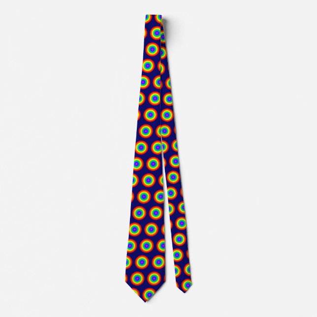Rainbow Roundel Neck Tie (Front)