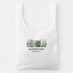 Rainbow Row Charleston South Carolina Baggu Reusable Bag