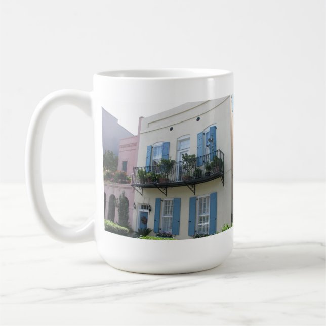 Rainbow Row Houses, Charleston SC Mug (Left)