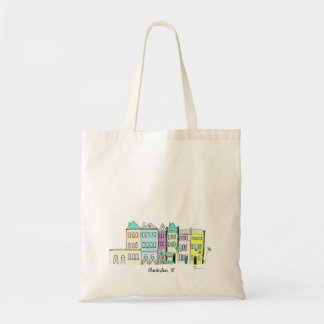 Rainbow Row Market Tote Bag