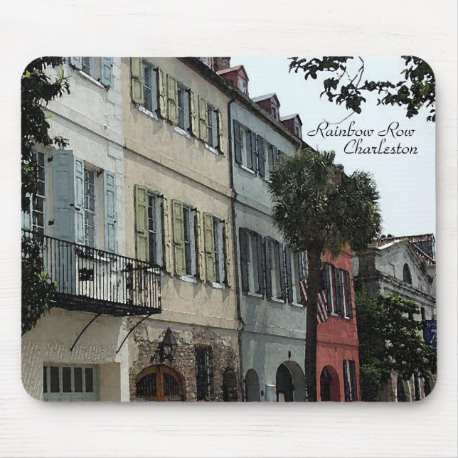 Rainbow Row Mousepad (Front)