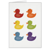 Rainbow | Rubber Ducks | on white background (Front)