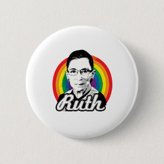 Rainbow Ruth - LGBT Politics - Pinback Button