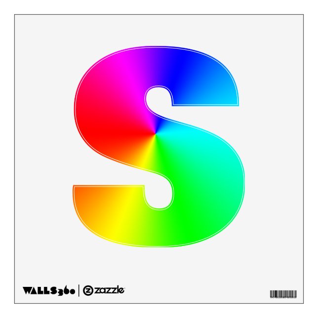 Rainbow S Wall Decal (Front)