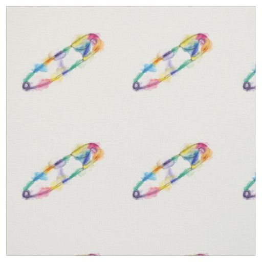 Rainbow Safety Pin Fabric