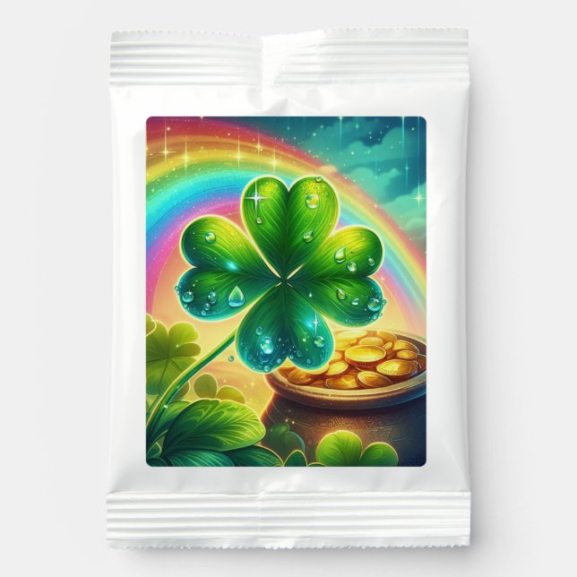 Rainbow Saint Patrick's Day clover Margarita Drink Mix (Front)