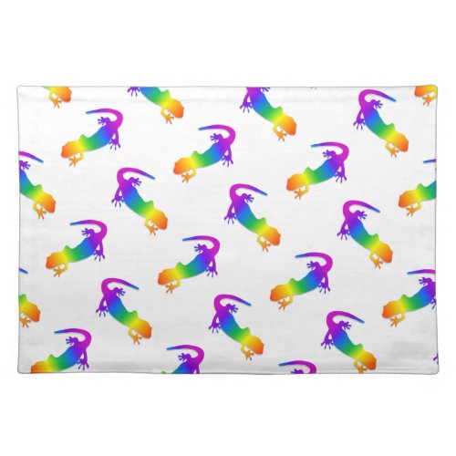 Rainbow Salamander Cloth Placemat