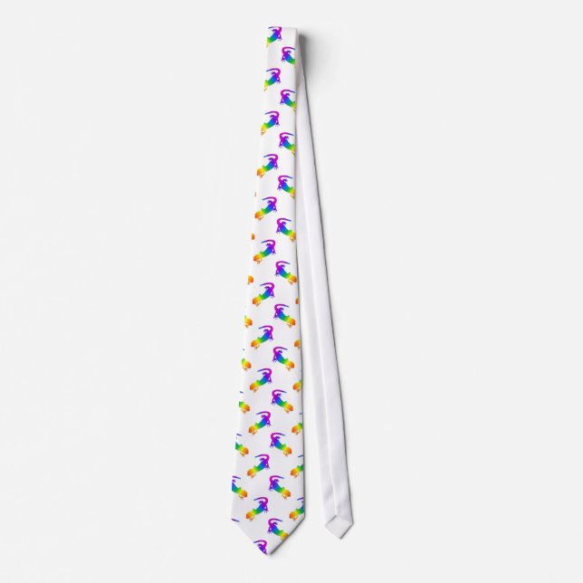 Rainbow Salamander Neck Tie (Front)