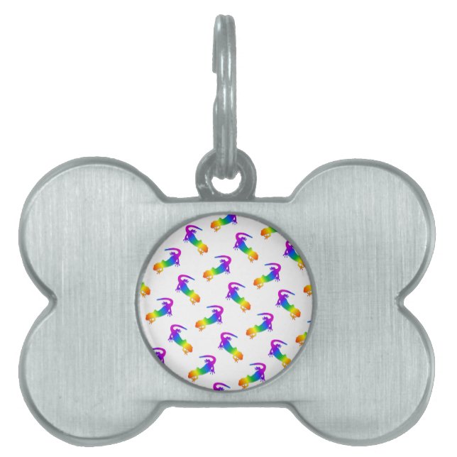 Rainbow Salamander Pet ID Tag (Front)