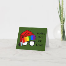 Rainbow Santa Hat of Love Photo