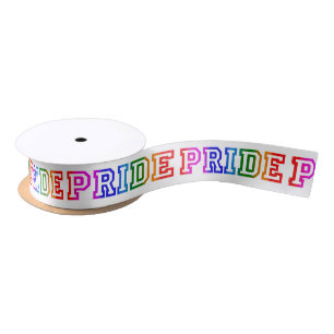 Rainbow Satin PRIDE Ribbon