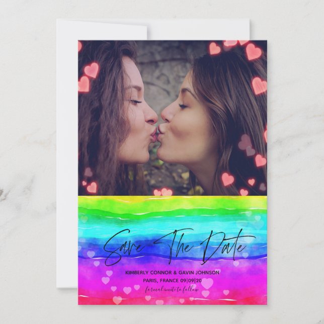 Rainbow Save the Date (Front)