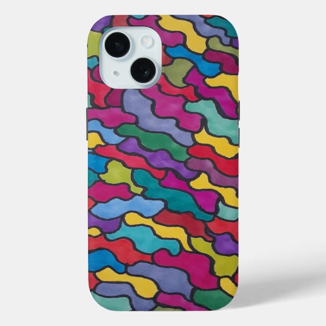 Rainbow Scales Abstract  Case-Mate iPhone Case (Back)