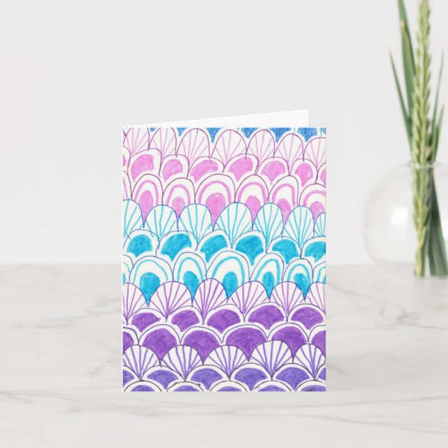 Rainbow scales card (Front)