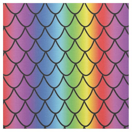 Rainbow scales for every mermaid fabric