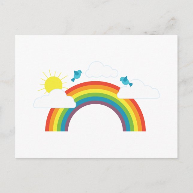 Rainbow Scene Postcard (Front)