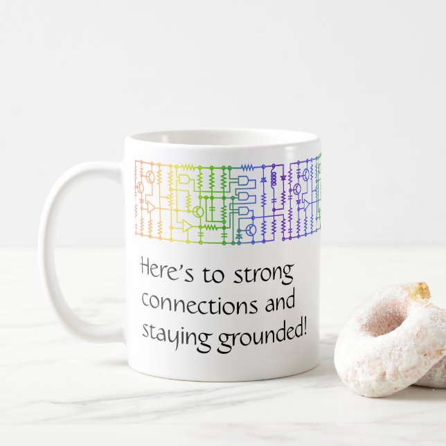 Rainbow Schematica Personalized Mug (With Donut)