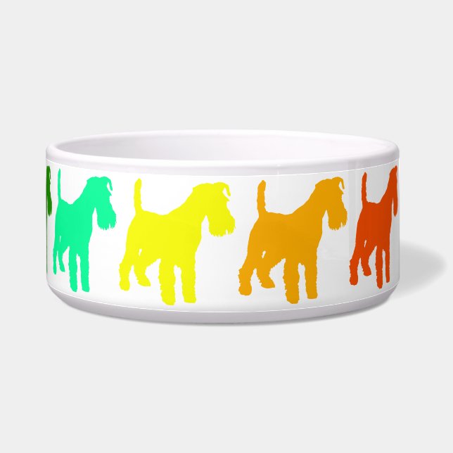 Rainbow Schnauzer Pet Bowl (Right)