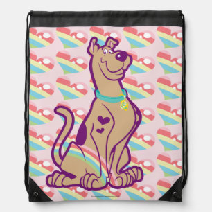 Rainbow Scooby-Doo Drawstring Bag