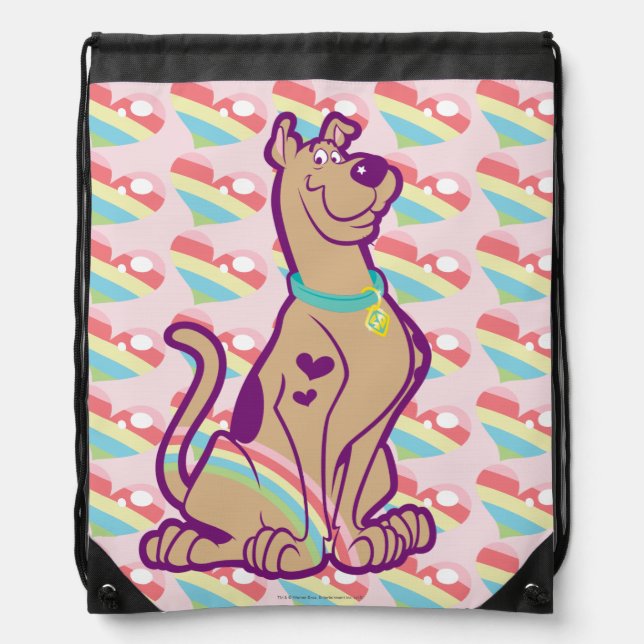 Rainbow Scooby-Doo Drawstring Bag (Front)