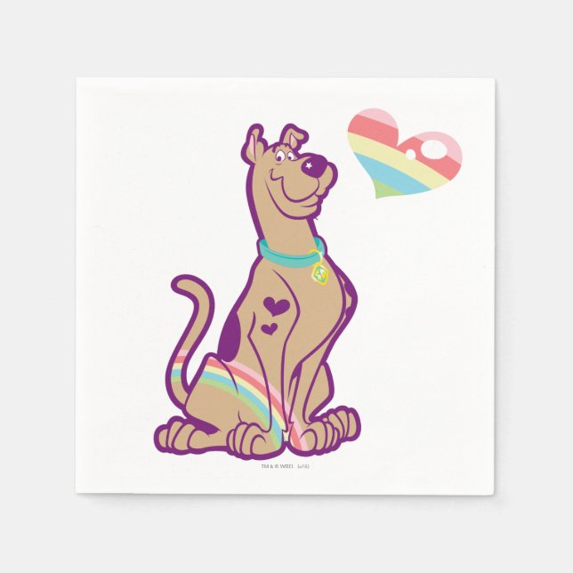 Rainbow Scooby-Doo Napkins (Front)