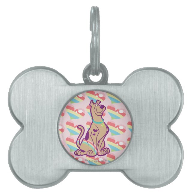 Rainbow Scooby-Doo Pet Name Tag (Front)