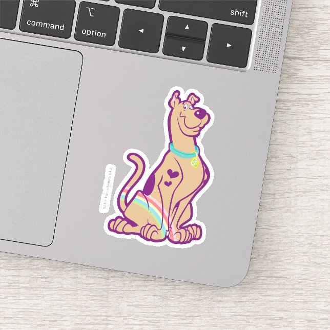 Rainbow Scooby-Doo Sticker (Detail)