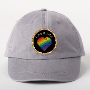 Rainbow Scribble Heart Patch