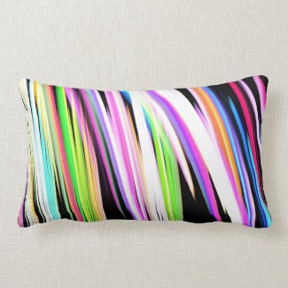 Rainbow Scribble Throw Pillows
