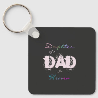 rainbow script memorial keychain