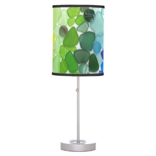 Rainbow Sea Glass Table Lamp