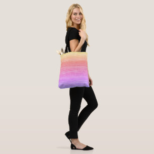 Rainbow Sea Grass Beach Coastal Pattern Tote Bag