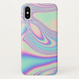 Rainbow Sea Holographic Iridescence iPhone X Case