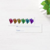 Rainbow Sea Shells Reception Table Seating Cards (Desk)