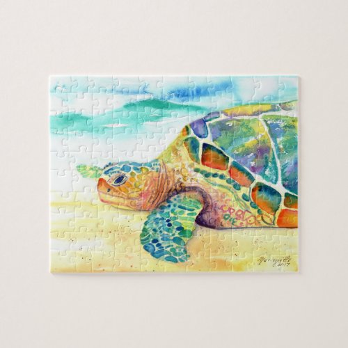 Rainbow Sea Turtle Jigsaw Puzzle