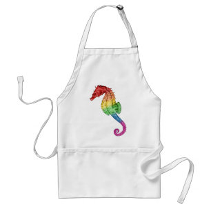 Rainbow Seahorse Adult Apron
