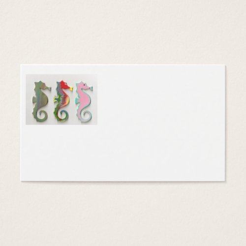 RAINBOW SEAHORSES BUSINESS CARDS