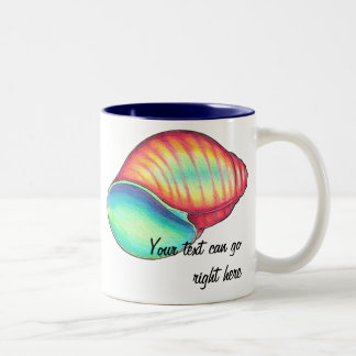Rainbow Seashell Mug